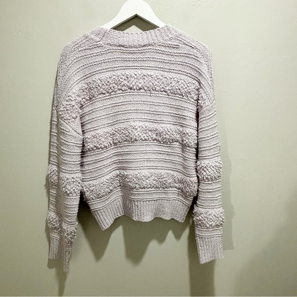 ASTR THE LABEL Women’s Lavender Lilac MADELINE Wrap Sweater Textured Size Large - Picture 5 of 8